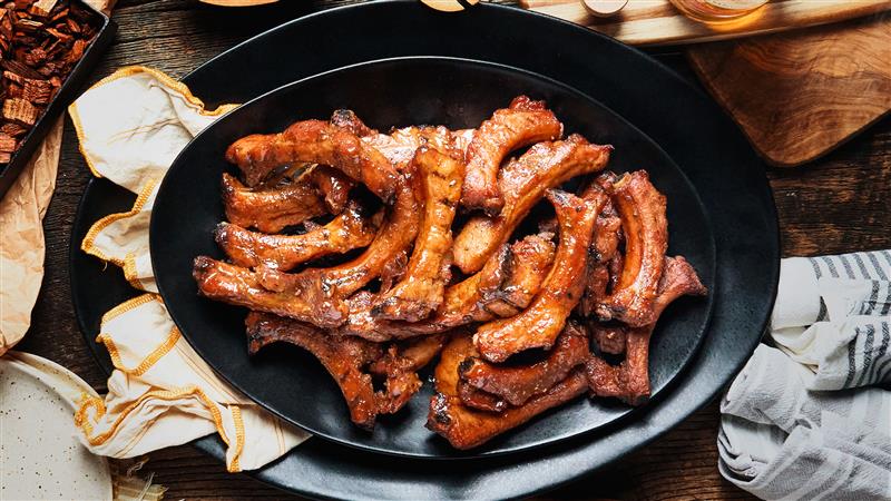 Baby Back Party Ribs with Whisky Sauce